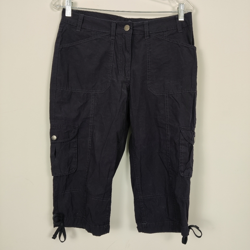 Blue Motion Women's Cropped Pants Size EU 38 Cargo Gorpcore Y2K Nautical
